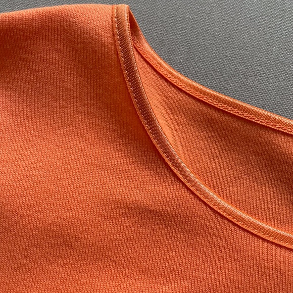 Christopher and Banks Short Sleeve Top. Size Xl Color Orange - Picture 7 of 7